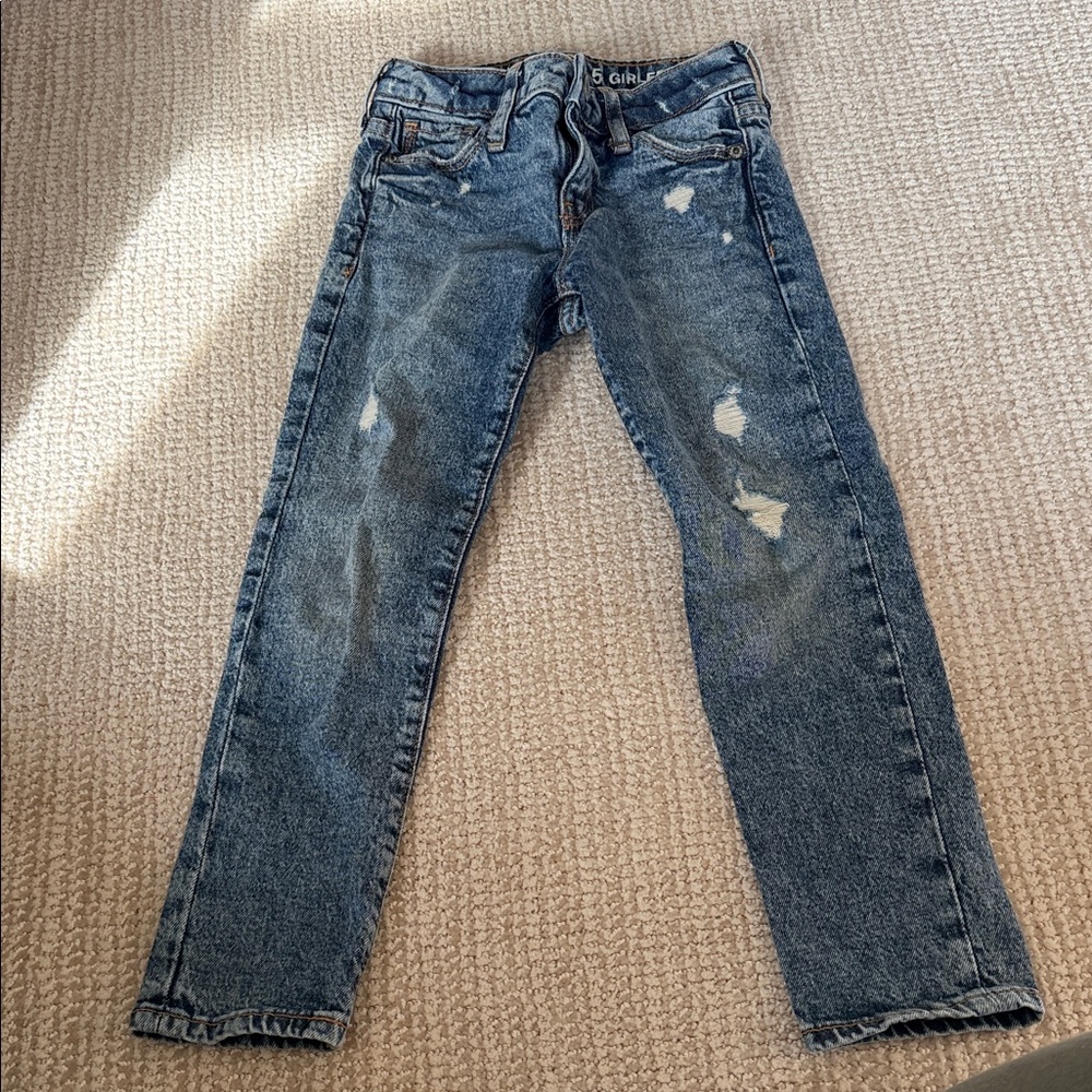 GAP Kids Blue Distressed Jeans